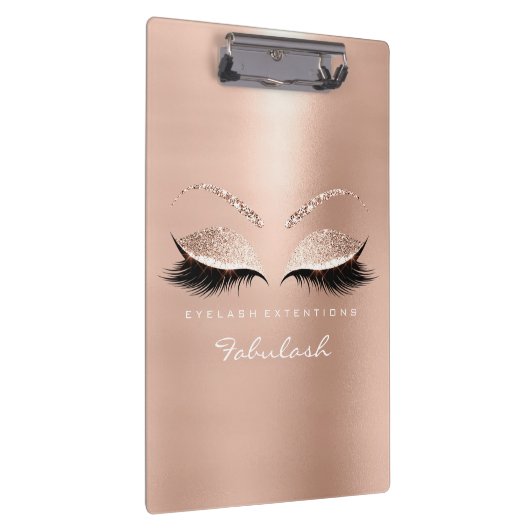 Makeup Beauty Studio Lashes Roos Gold White Klembord (Rechts)
