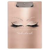 Makeup Beauty Studio Lashes Roos Gold White Klembord (Voorkant)