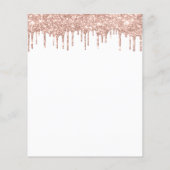 Makeup Beauty White roze Glitter Flyer Spark Blue (Achterkant)