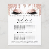 Makeup Beauty White roze Glitter Flyer Spark Blue (Voorkant)