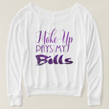 Makeup betaalt mijn Bills Paars Glitter