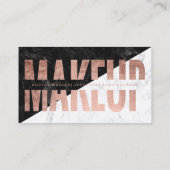 Makeup blokkeert roos gouden marteling visitekaartje (Achterkant)