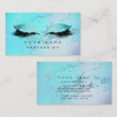 Makeup Blue Eyes Lashes Glitter Ombre Visitekaartje (Voorkant / Achterkant)