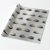 Makeup Blush Eye Beauty Silver Gold Glitter Lashes Cadeaupapier (Uitgerold)