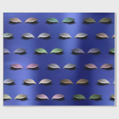 Makeup Blush Eyes Beauty Sapphire Blue Cobalt Cadeaupapier (Vlak)