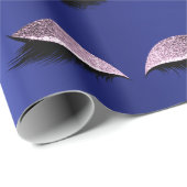 Makeup Blush Eyes Beauty Sapphire Blue Cobalt Cadeaupapier (Rol Hoek)