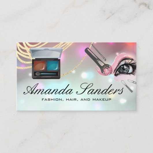 Makeup Borstels | Glow Bokeh Visitekaartje (Voorkant)