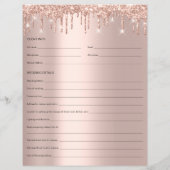 Makeup Bridal Consulting Form Roos Drift Glitter Flyer (Achterkant)