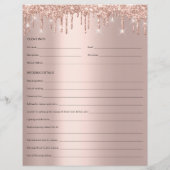 Makeup Bridal Consulting Form Roos Drift Glitter Flyer (Achterkant)