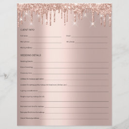 Makeup Bridal Consulting Form Roos Drift Glitter Flyer