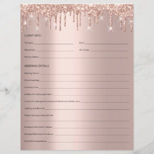 Makeup Bridal Consulting Form Roos Drift Glitter Flyer