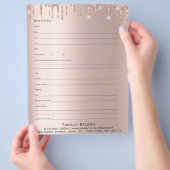 Makeup Bridal Consulting Form Roos Drift Glitter Flyer (Hand)