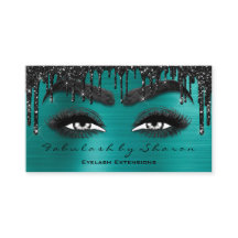 Makeup Brow Eyelash Extension QR Code Drivers Blau
