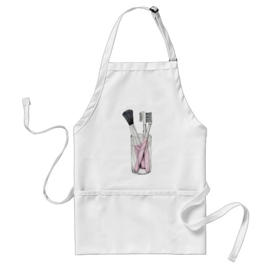 Makeup Brushes Apron Standaard Schort (Voorkant)