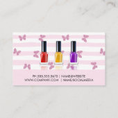 Makeup Brushes en Nail Pools Visitekaartje (Achterkant)