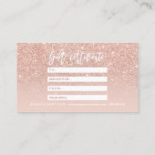 Makeup certificate typografie blush roos gold kortingskaartje (Achterkant)