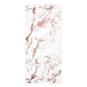 Makeup chic typography roos gold marmer price list reclamekaart (Achterkant)