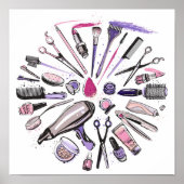 Makeup Circle Design Poster (Voorkant)