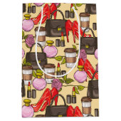 Makeup Coffee Style Beauty Gift-tas Medium Cadeauzakje (Voorkant)