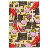 Makeup Coffee Style Beauty Gift-tas Medium Cadeauzakje (Achterkant)