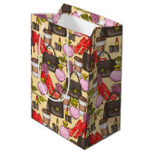 Makeup Coffee Style Beauty Gift-tas Medium Cadeauzakje (Achterkant Gekanteld)