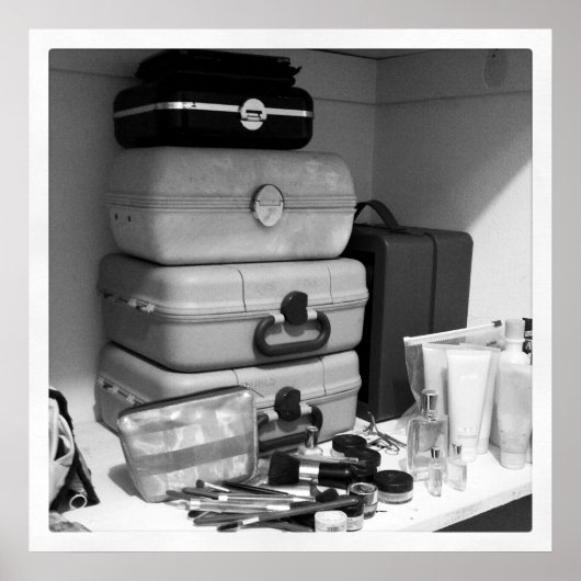 Makeup Collectie Black White Photography Poster (Voorkant)