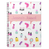 Makeup, Cosmetica, Beauty, Grooming Pattern Notitieboek (Voorkant)