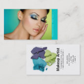 Makeup Cosmetics artistiek halve gezicht Visitekaartje (Voorkant / Achterkant)