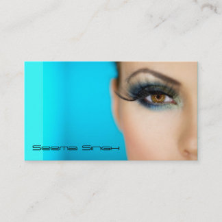 Makeup Cosmetics artistiek halve gezicht Visitekaartje