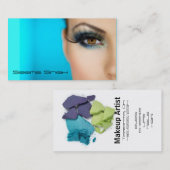 Makeup Cosmetics artistiek halve gezicht Visitekaartje (Voorkant / Achterkant)