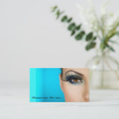 Makeup Cosmetics artistiek halve gezicht Visitekaartje (Staand voorkant)