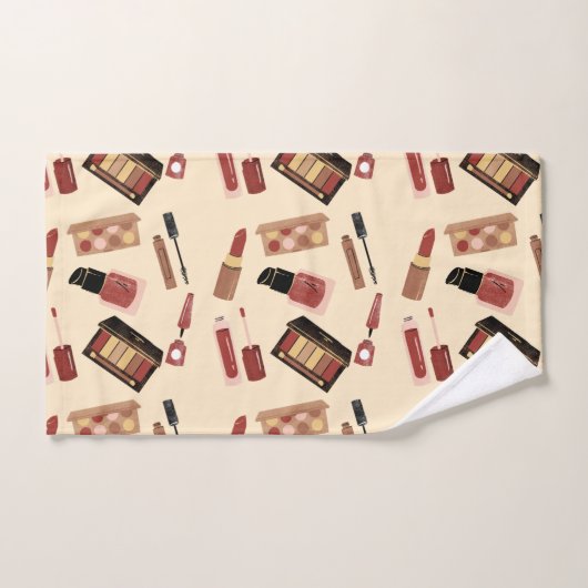 Makeup Cosmetics Beauty Pattern Cosmetology Handdoek (Handdoek)