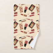 Makeup Cosmetics Beauty Pattern Cosmetology Handdoek (Handdoek)