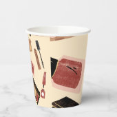 Makeup Cosmetics Beauty Pattern Cosmetology Papieren Bekers (Links)