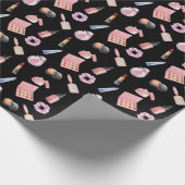 Makeup Cosmetics Pattern Cosmetology Cadeaupapier (Hoek)