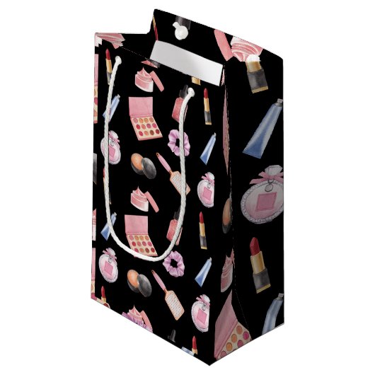 Makeup Cosmetics Pattern Cosmetology Klein Cadeauzakje (Voorkant Gekanteld)