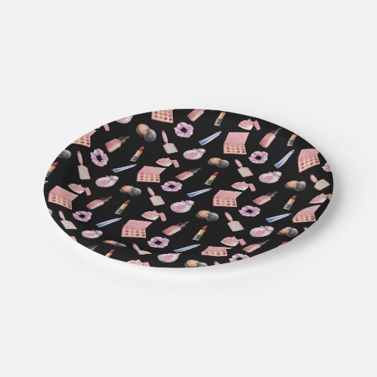 Makeup Cosmetics Pattern Cosmetology Paper Borden Papieren Bordje (Gekanteld)