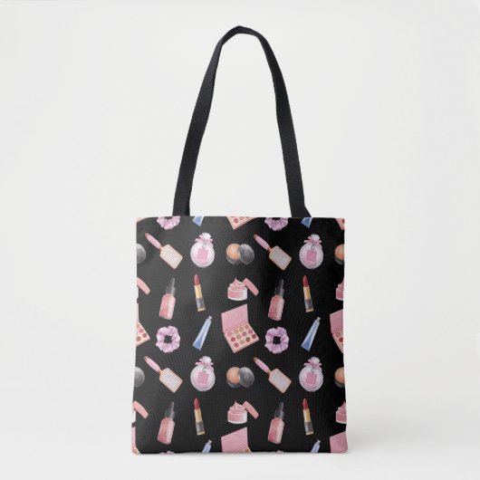 Makeup Cosmetics Pattern Cosmetology Tote Bag (Voorkant)