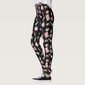 Makeup Cosmetics Pattern Trendy Cosmetology Leggi Leggings (Links)