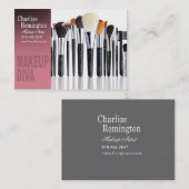 Makeup Diva Brushes - Cosmetoloog Makeup Artist Visitekaartje (Voorkant / Achterkant)