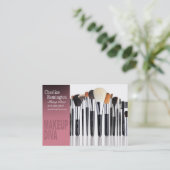 Makeup Diva Brushes - Cosmetoloog Makeup Artist Visitekaartje (Staand voorkant)