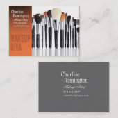 Makeup Diva Brushes - Cosmetoloog Makeup Artist Visitekaartje (Voorkant / Achterkant)