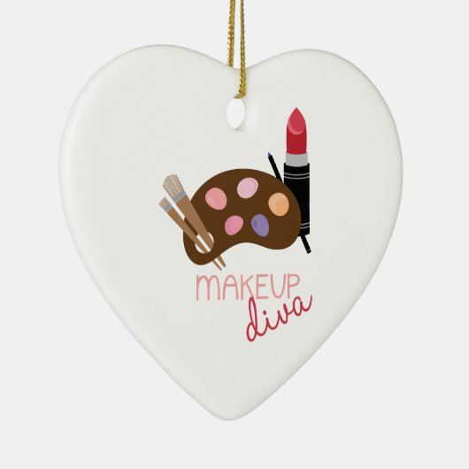 Makeup Diva Keramisch Ornament (Rechts)