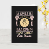 Makeup - een glimlach is de beste make-up kaart (Gele Bloem)