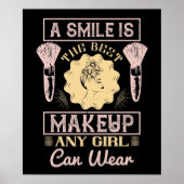 Makeup - een glimlach is de beste make-up poster (Voorkant)