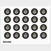 Makeup - een glimlach is de beste make-up ronde sticker (Vel)