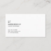 Makeup en Beauty Visitekaartje (Achterkant)