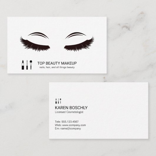 Makeup en Beauty Visitekaartje (Voorkant / Achterkant)