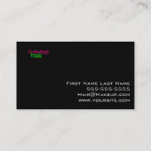 MAKEUP EN HAARSTYLIST VISITEKAARTJE (Achterkant)