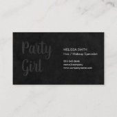 Makeup en Hair/Faux Glitter Visitekaartje (Achterkant)